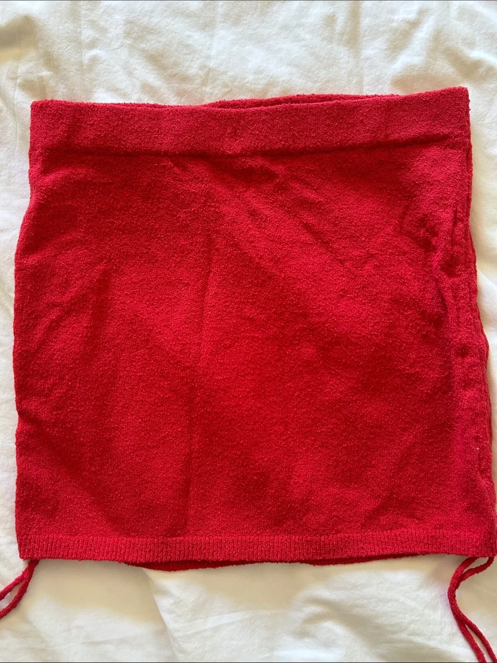 Free People Beach Cabo Sweater Skirt Set Bodycon Knit Set Red
